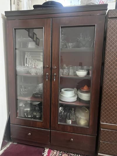 Showcases | Wooden Show Case | 2 Door Almari Showcase For Sale