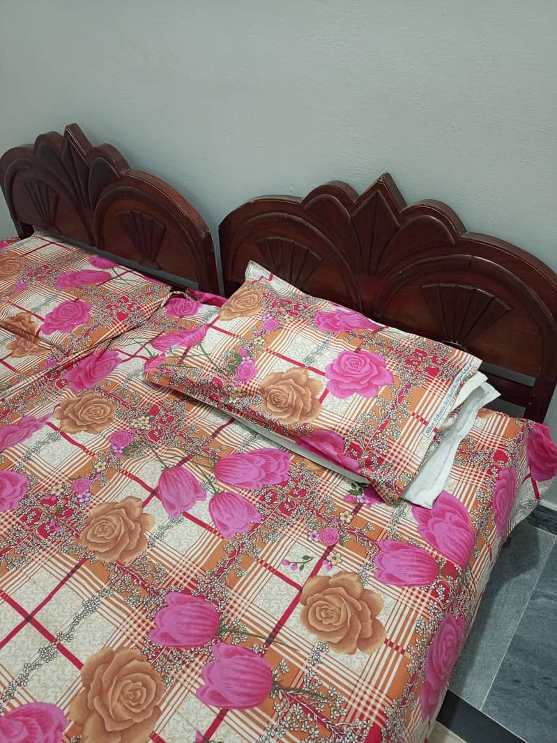 single beds. 1