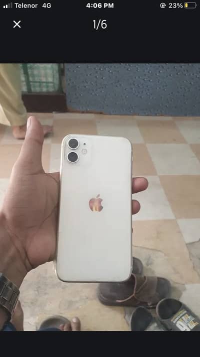I Phon 11 64 gb water pack white color Factory Unlock