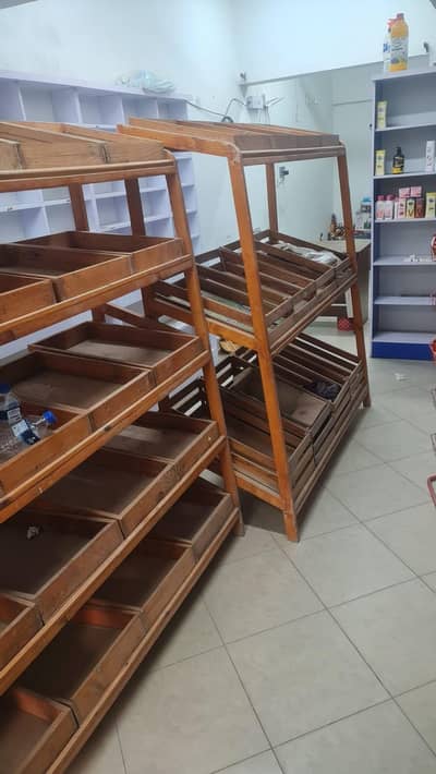 shelfs and counter chairs  racks