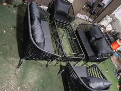 4 Seater Roop Set/Rattan sofa set/L-Shape/Outdoor Chairs/Lawn set