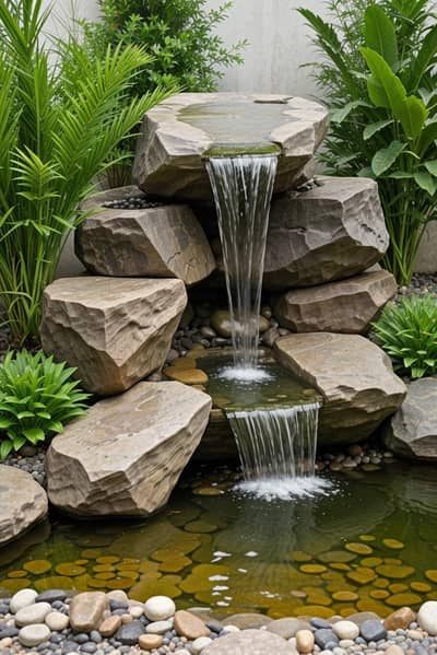 Waterfall - Fountain - Outdoor Living - Landscaping (0333-5556007)