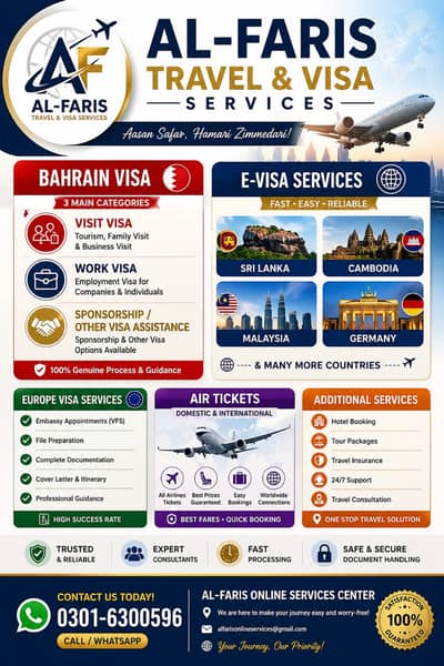Work Visa / Visit Visas