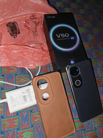 Vivo V50 5g 12gb 512gb all accessris 1 months warranty