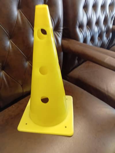 Yellow Agility Training Cone with Holes