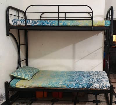 double story bed with mattress