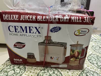 CEMEX Deluxe Juicer Blender Dry Mill 3 in 1