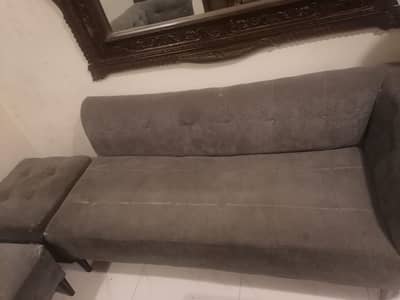 l shape sofa for sale with grey centre table.