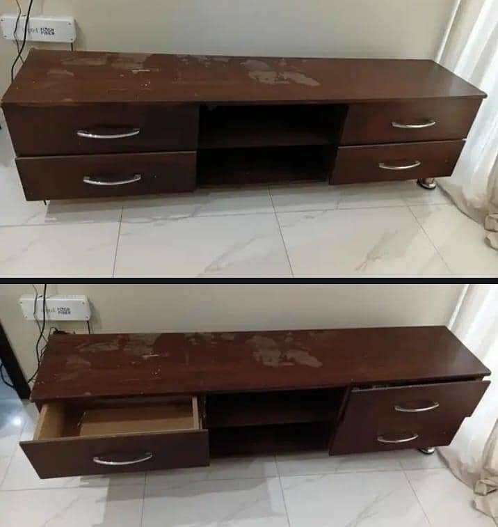 TV console. 2 0