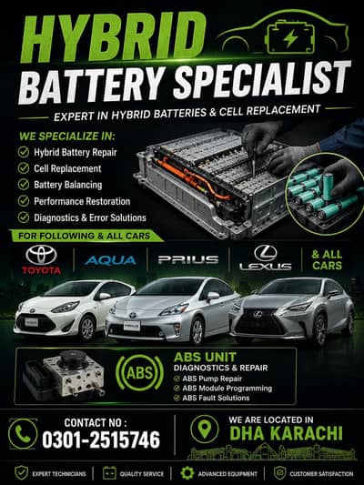 Hybrid Battery Pack - Warranty Hybrid Battery Aqua Prius Lexus