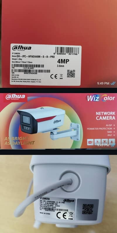 Dahua IP camera 4mp 2449m s-b pro