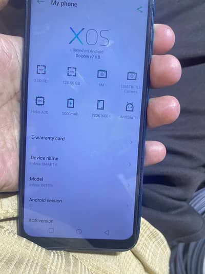 Infinix Smart 6 128gb duel. Sim offical pta. Appved