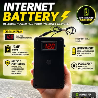 Power Bank For WiFI Router 12v 8H++