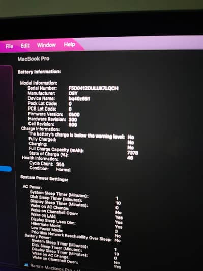 Macbook pro 2019 16inch