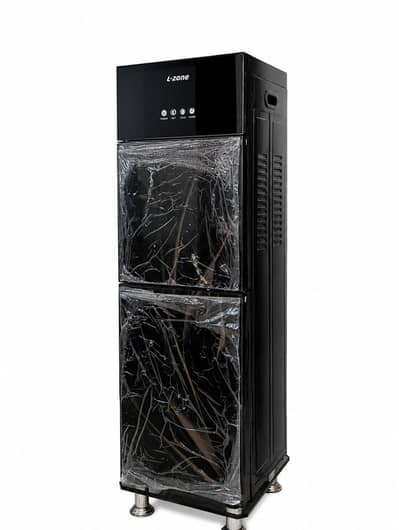 Black Water Dispenser Hot & Cold with Refrigerator