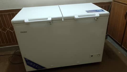 hdf 385 model haier deep freezer 2 door condition bht achi h