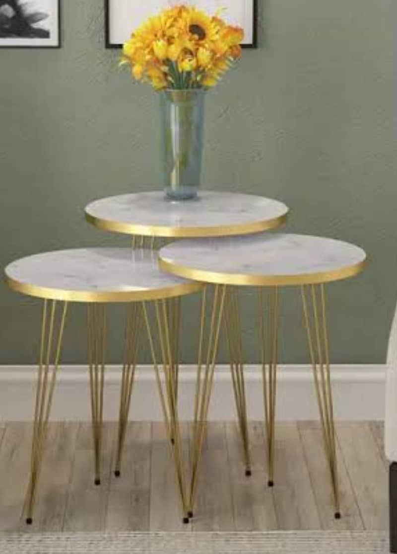 Nesting table-coffee table-Round table-Dining table-Center& Side table 9