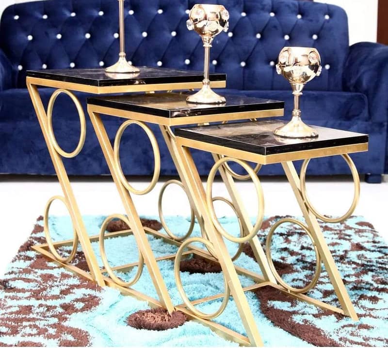 Nesting table-coffee table-Round table-Dining table-Center& Side table 11