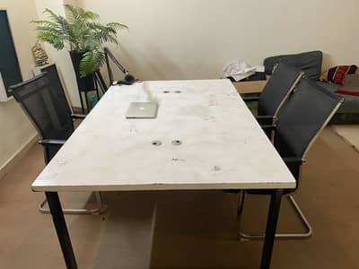 Office table for co working and podcast