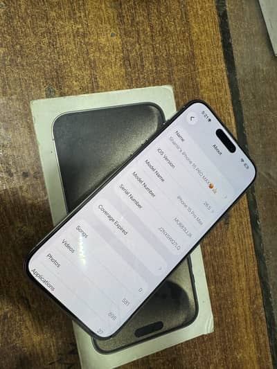 Apple iPhone 15 Pro Max 256gb With Box