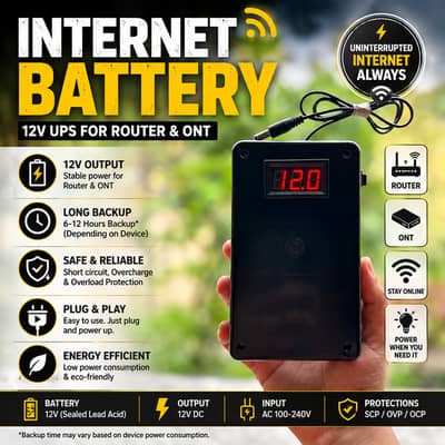 Internet Power Bank 12v 10000mah ++