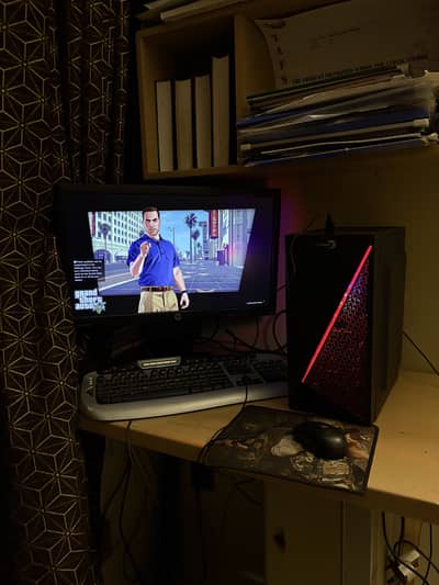 Edragon Gaming Pc + Hp Monitor Full Setup