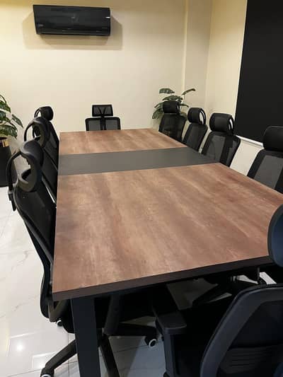 Almost brand new office chairs and meeting table available for sale