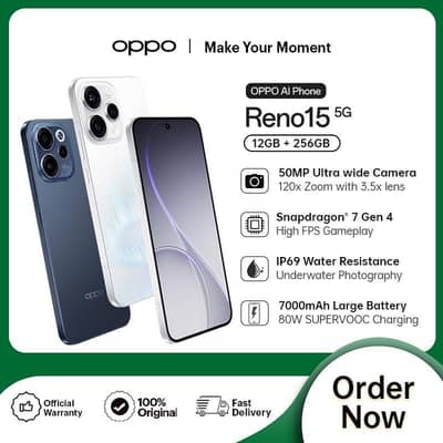 OPPO Reno 15 (12/256) Brand New Only Box Open Untouch