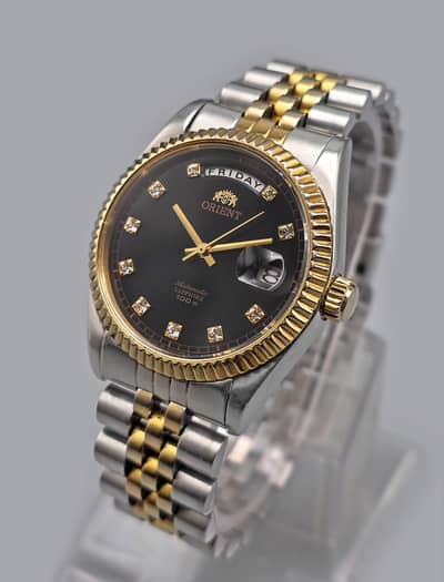 Rare Orient President Day Date Diamonds Watch