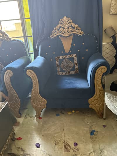 Versace design sofa set 5 seater.