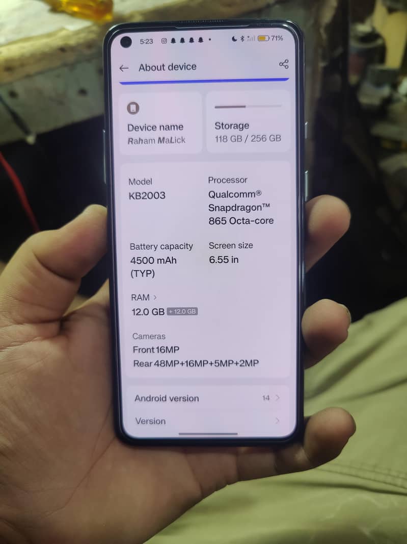 One Plus 8T 7