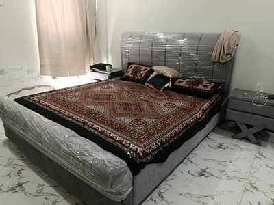 newly king size bed- used 2 months only.