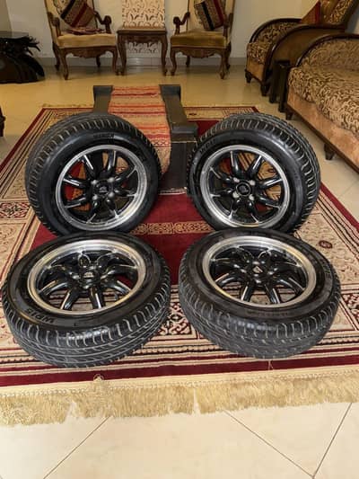 14 inch alloy wheels with tyres