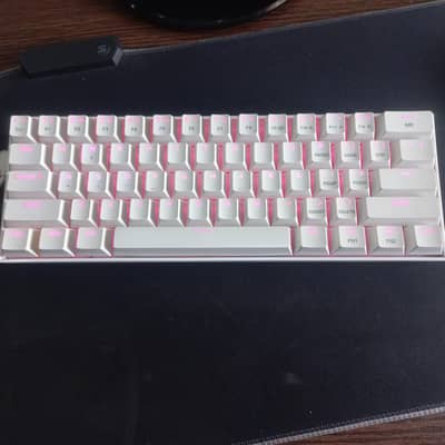Redragon k630 light  pink mechanical keyboard for gaming