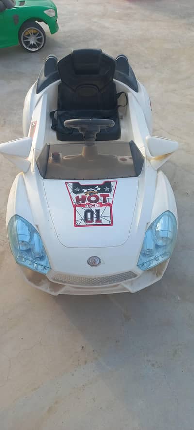 white electric car