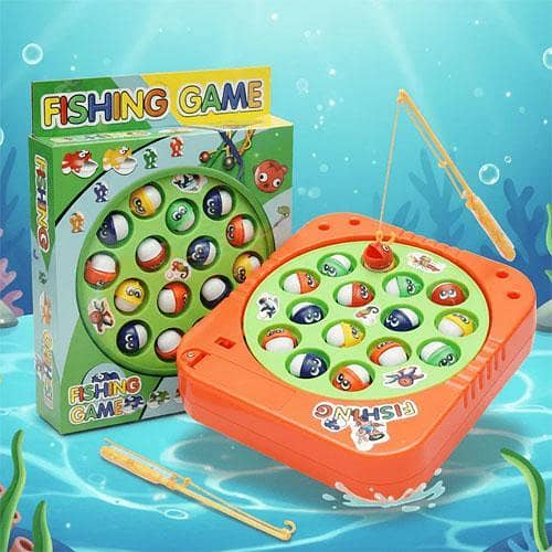 Rotating Fishing Game Toy Battery-Operated for Kids & Toddlers