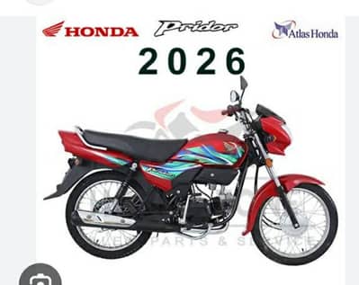 Honda prider 100 cc Red colour New