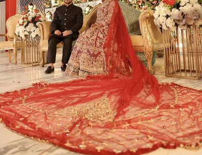 Its bridal lengha Ahmad sultan inspired  making 350lac