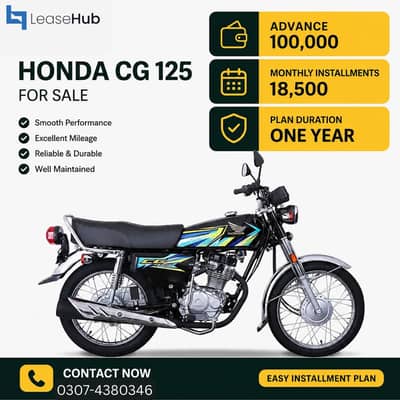 Honda CG 125 2026 Modal Bike On Easy Installment Plan