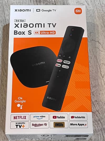 Xiaomi TV Box S 4k ultra HD _ like New , 1 day used