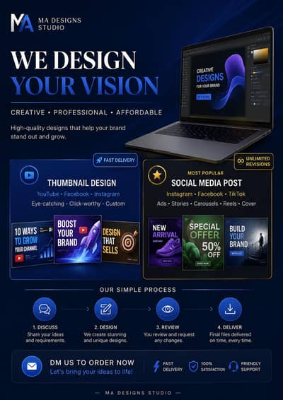 Professional Thumbnail & Social Media Design Services