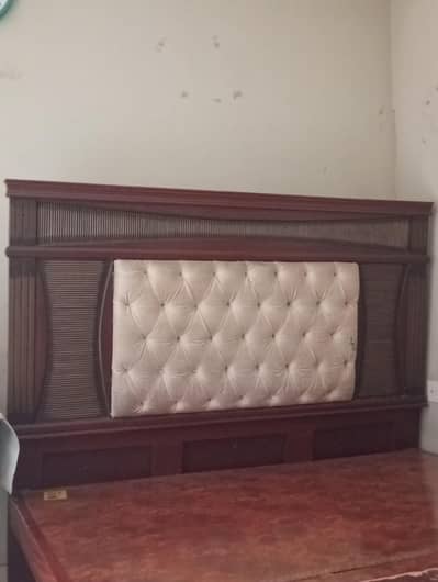 bed with side tables and dressing table . used condition.