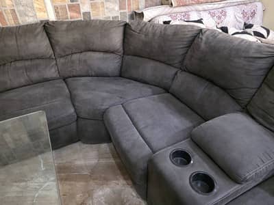 7 Seater Corner Sofa Set Hydraulic Seats Imported