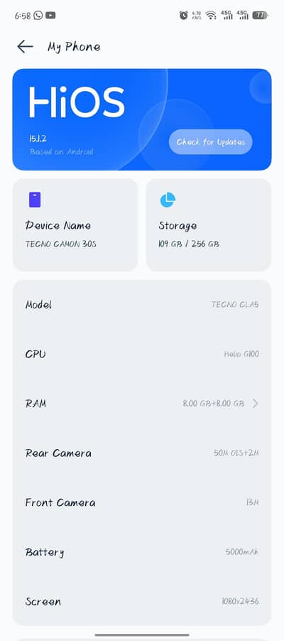 Tecno CAMON 30S