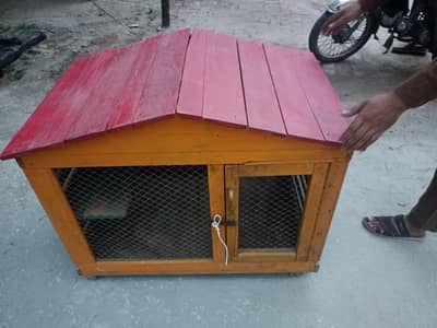 wooden cat house
