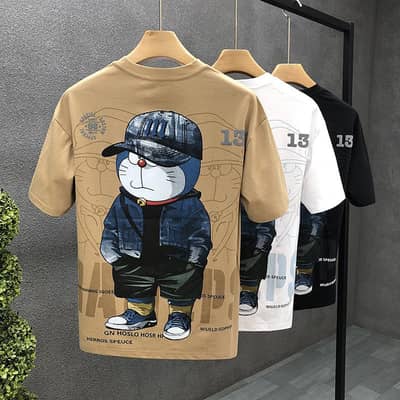 Mens Cartoon Printed T-Shirt summer
