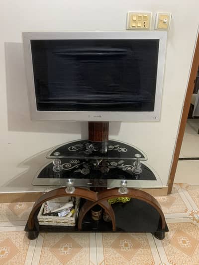 TV with Trolley. 02 items. Urgent sale.