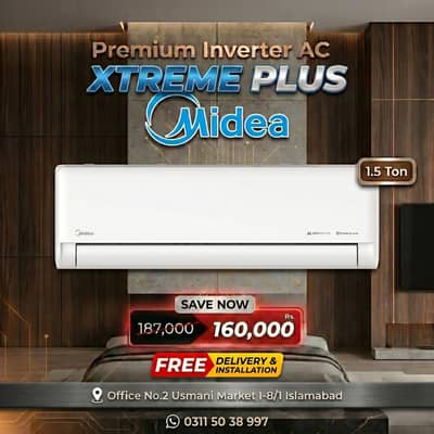 Midea 1.5 Ton Xtreme Plus Inverter AC (2026 Model) - Heat & Cool