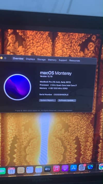Apple Macbook Pro 15-inch | Core i7 | 4GB RAM | 500GB Storage