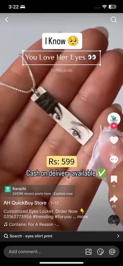 *AH QuickBuy Store* Eye Locket
